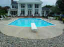 pool deck before